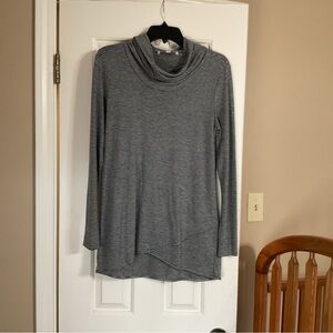 Striped Gray Long Sleeve Top